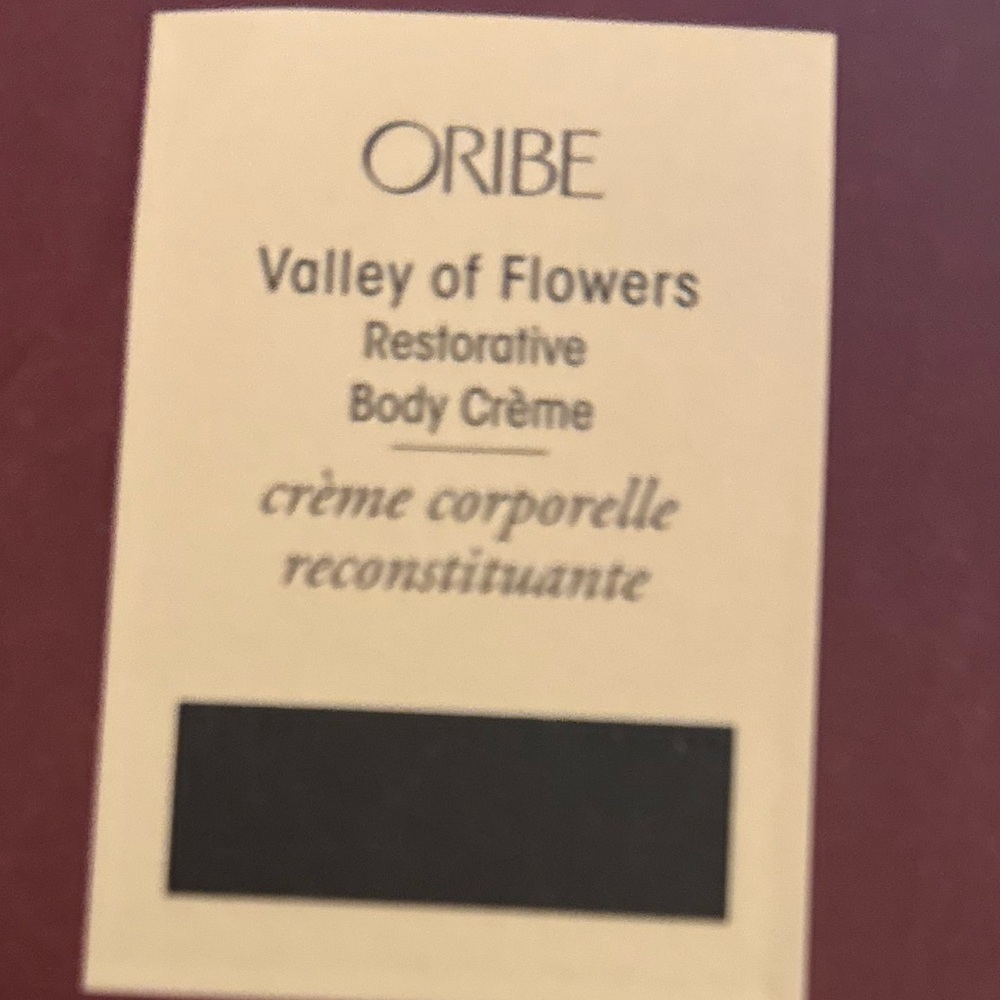 NWT Oribe Valley of Flowers Restorative Body Crème 10.1 fl oz - Picture 2 of 2